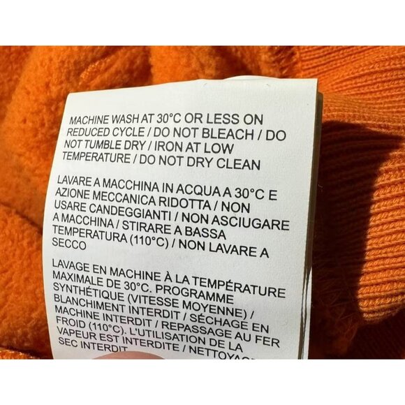 Off-White Virgil Abloh Orange Graphic Hoodie With Arrows & Logo Design - Picture 9 of 12